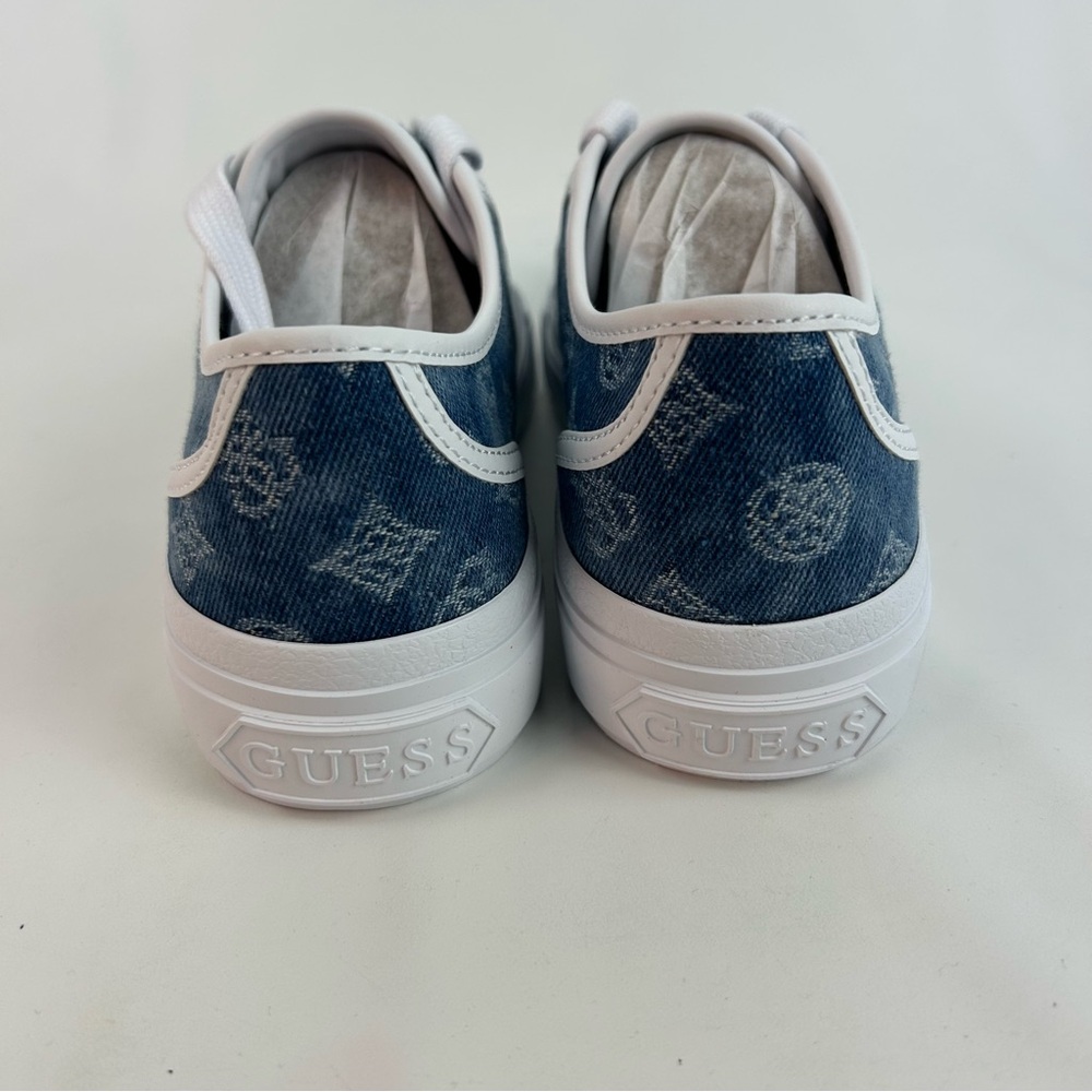 Guess JELEXA7 Denim Blue Casual Sneakers 6.5 M - Picture 4 of 7